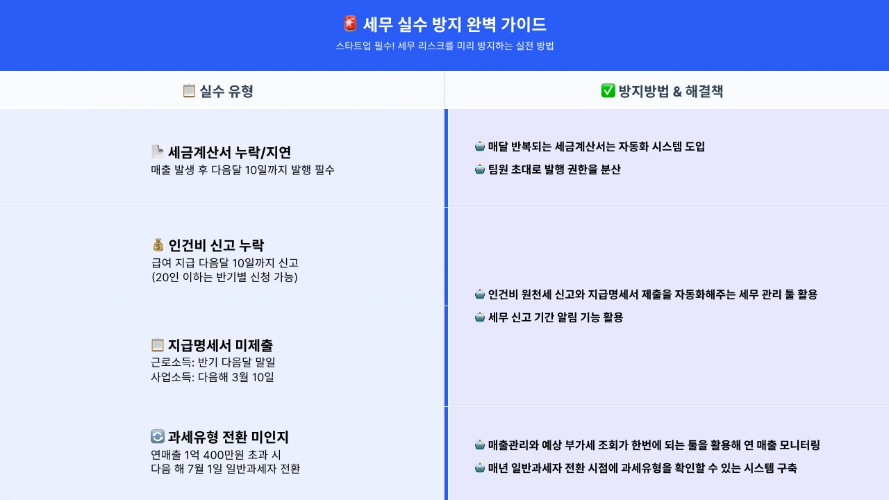 세무 관리, 세금계산서 누락, 연말정산 가산세, 간이과세자 기준, 세무 관리 실수 방지 완벽 가이드