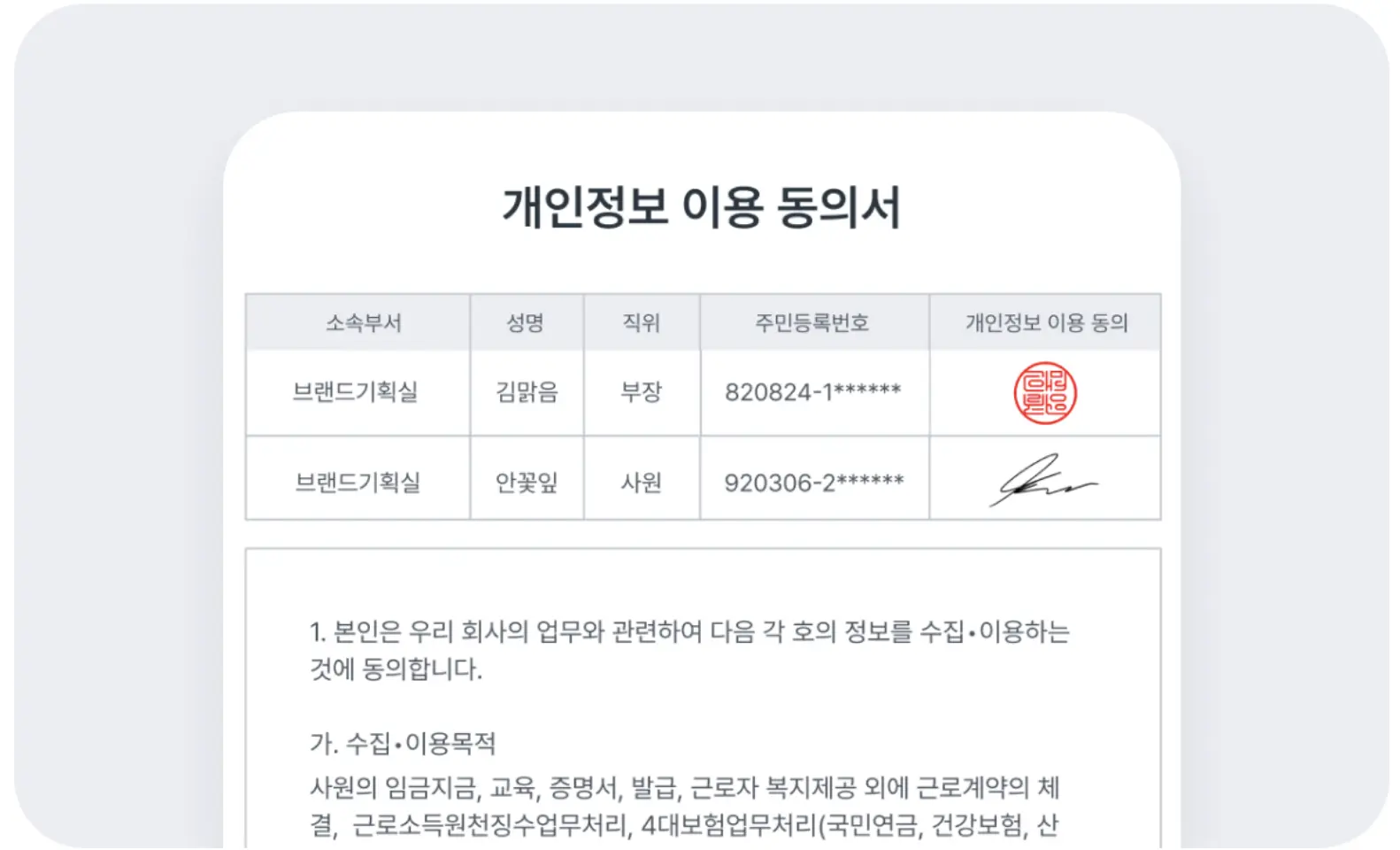 전자계약시스템, 전자계약 서비스, 영업팀, 티그리스, 티그리스의 전자계약 커스터마이징 기능