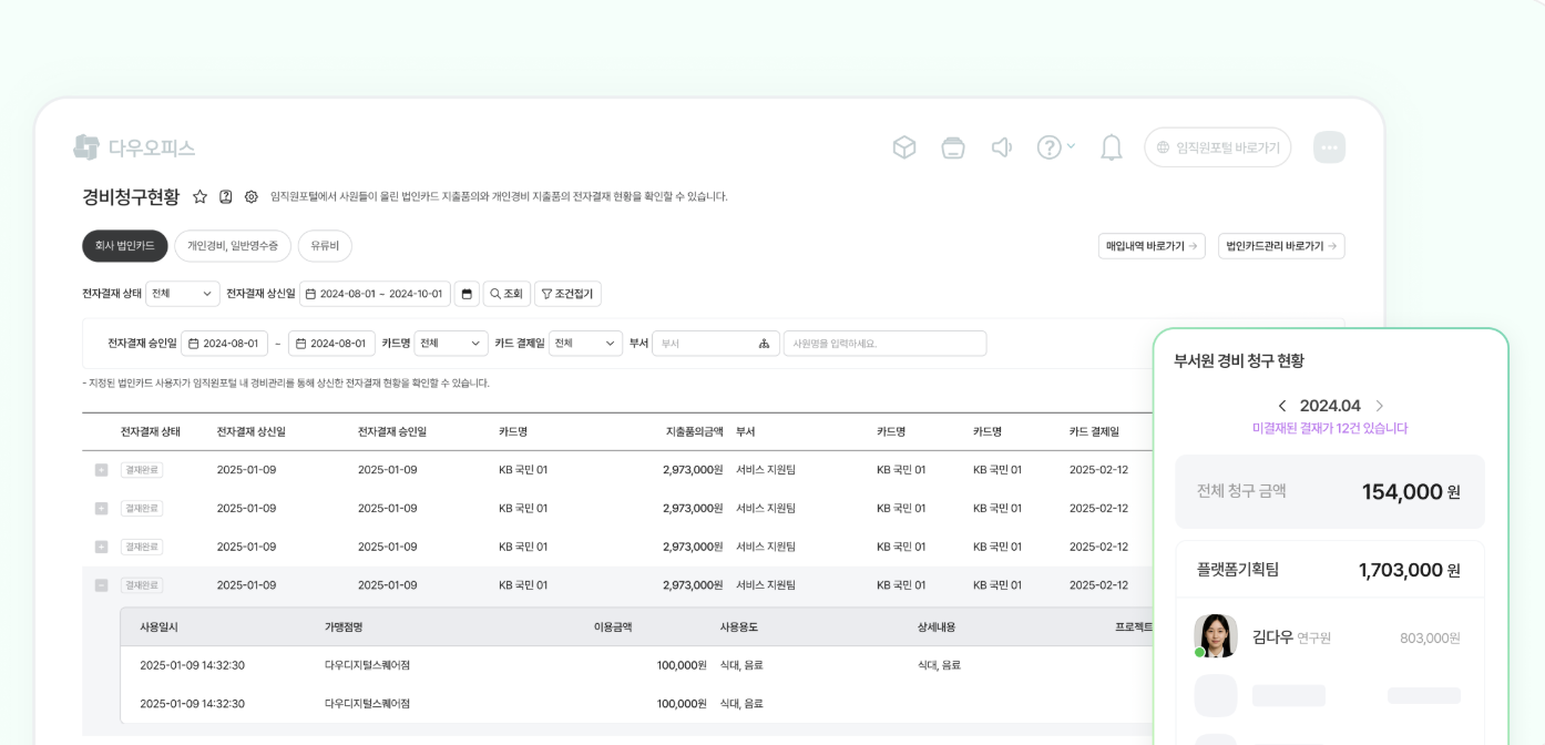 회계결산, 연말결산, 회계팀야근, 그룹웨어, 경비관리, 지출관리, 스팬딧, 하이웍스, 이카운트, 다우오피스